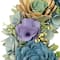 14" Wooden Floral Spring Artificial Wreath with Seed Pods